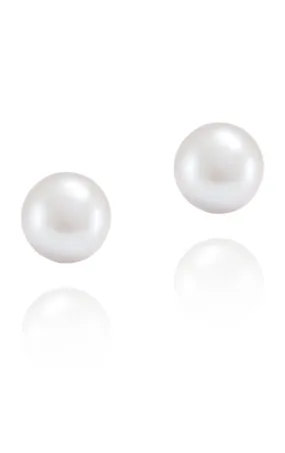 10mm Light Grey Freshwater Pearl Studs