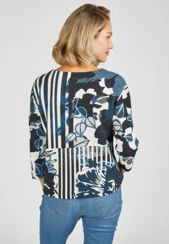 111355- Printed Roundneck Sweatshirt- Rabe