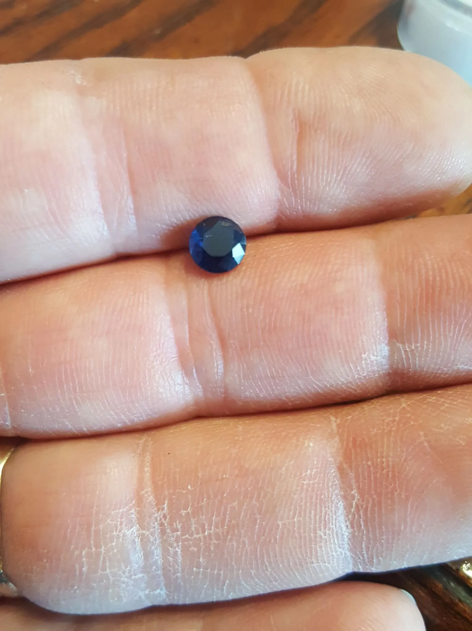 1.32ct INCREDIBLE DARK DEEP BLUE MONTANA SAPPHIRE