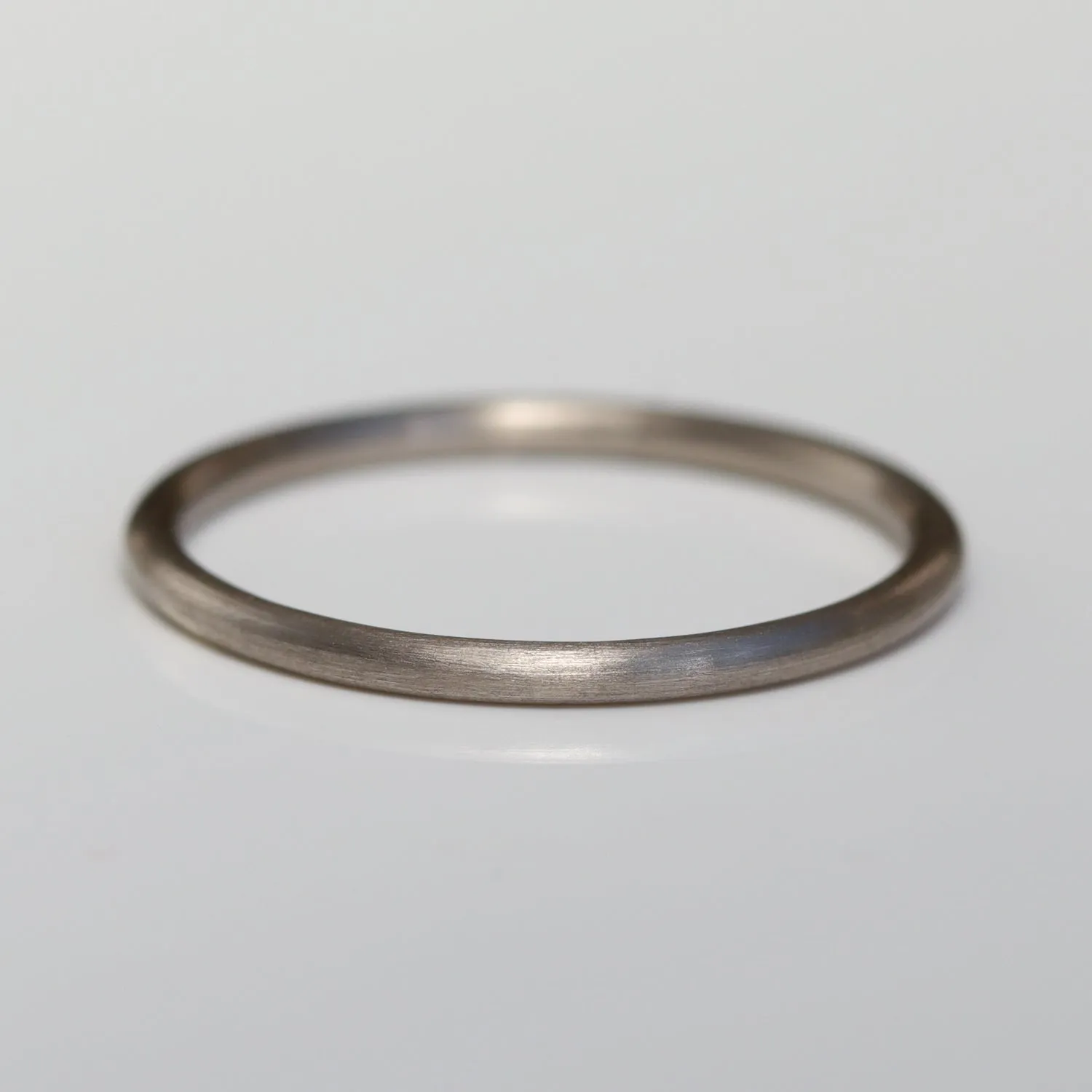 1.3mm Palladium White Gold Round Ring