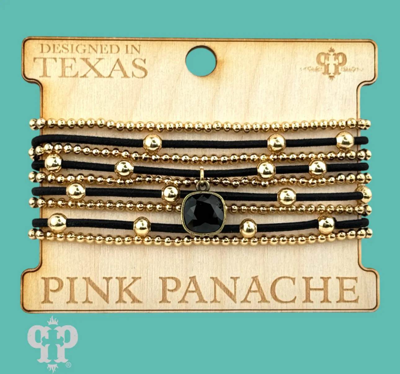 9 Strand Stack Bracelet - Pink Panache