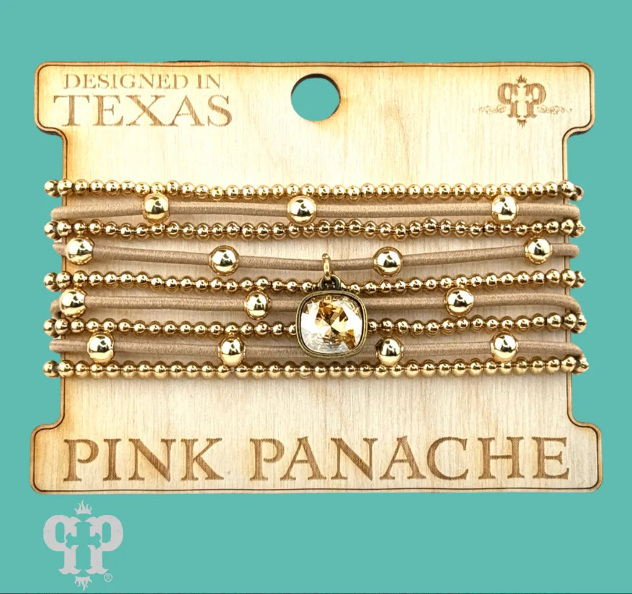 9 Strand Stack Bracelet - Pink Panache