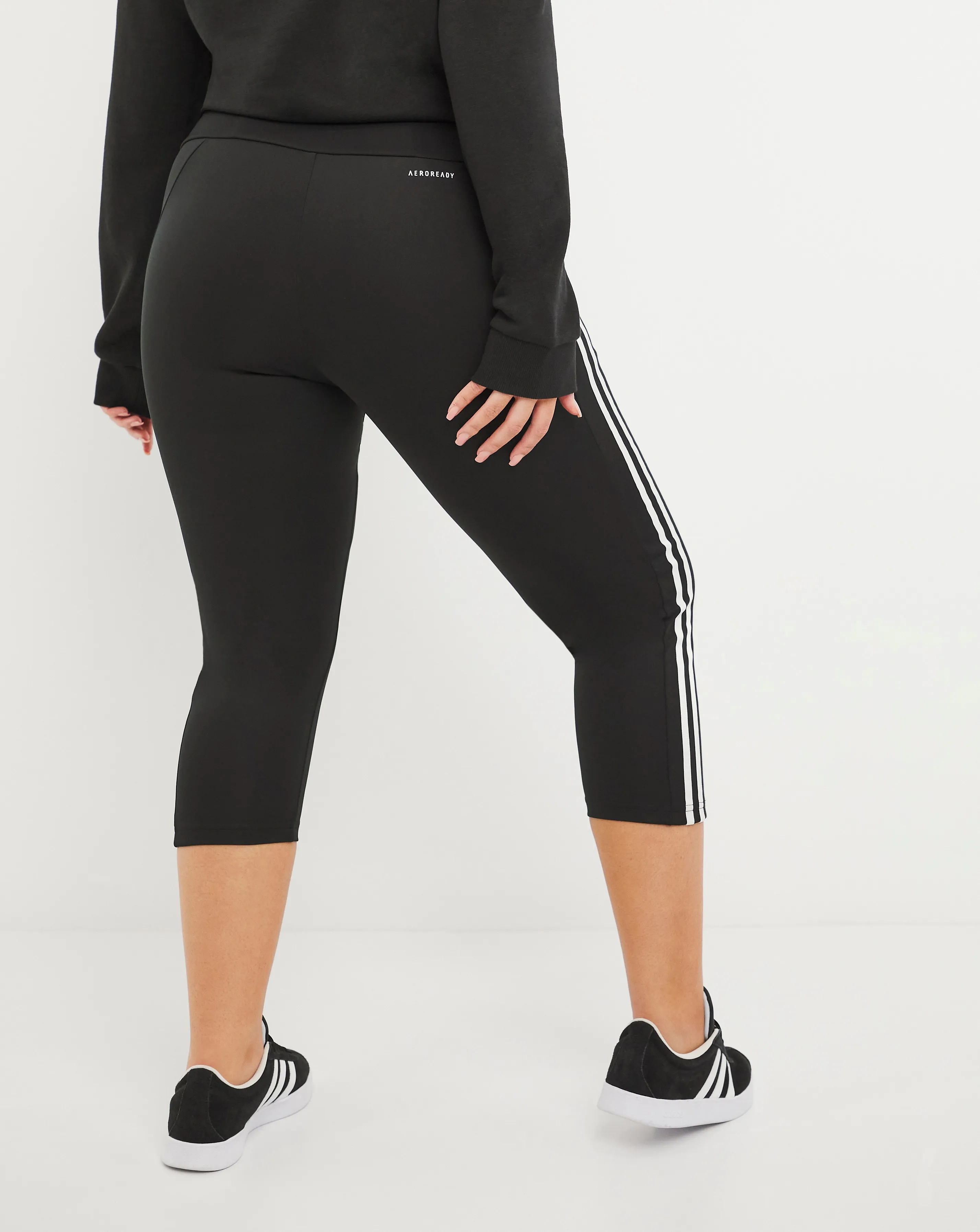 adidas Winners 3 Stripe 3/4 Legging | Simply Be