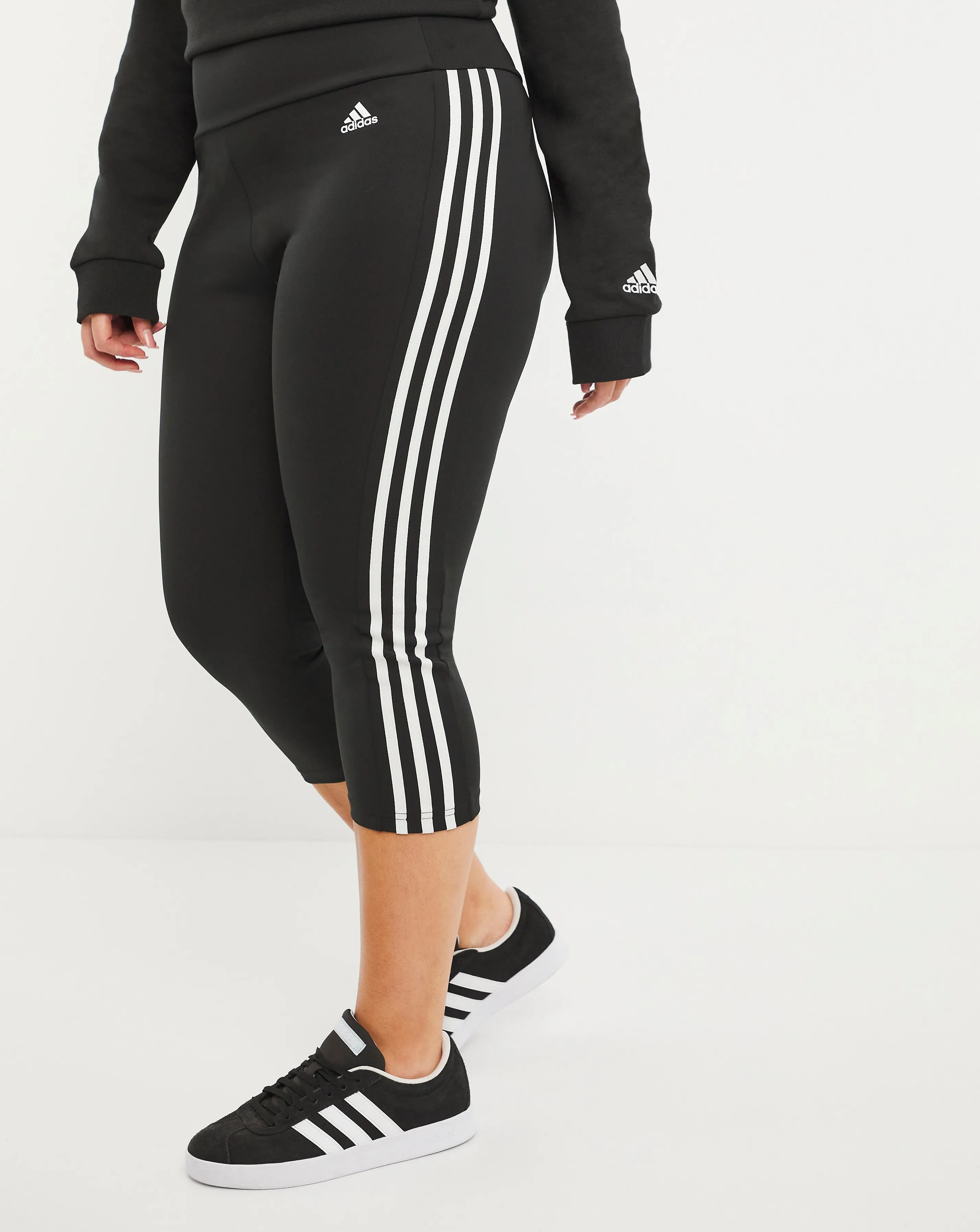 adidas Winners 3 Stripe 3/4 Legging | Simply Be