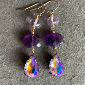 Amethyst Paradise Dangle Earrings