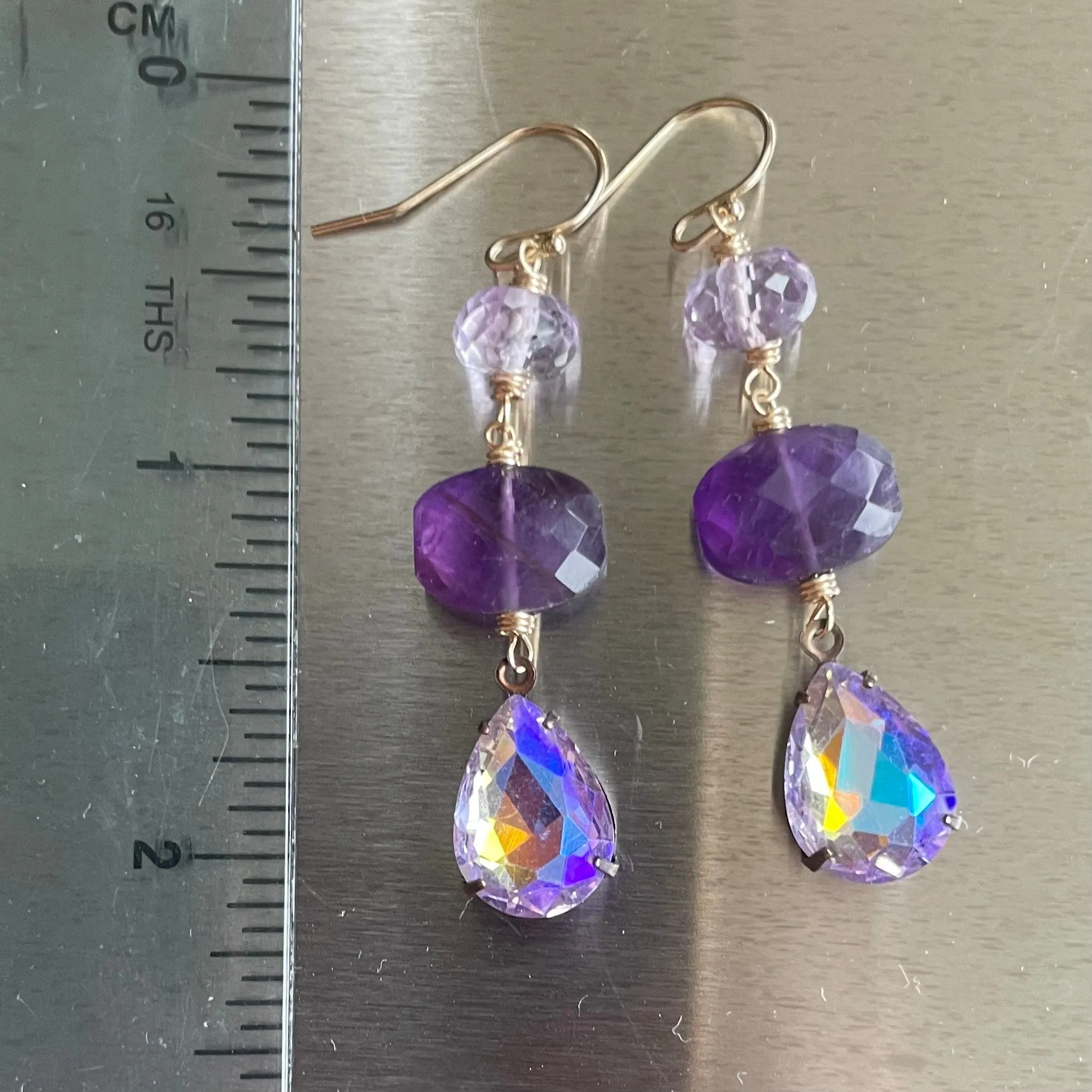 Amethyst Paradise Dangle Earrings