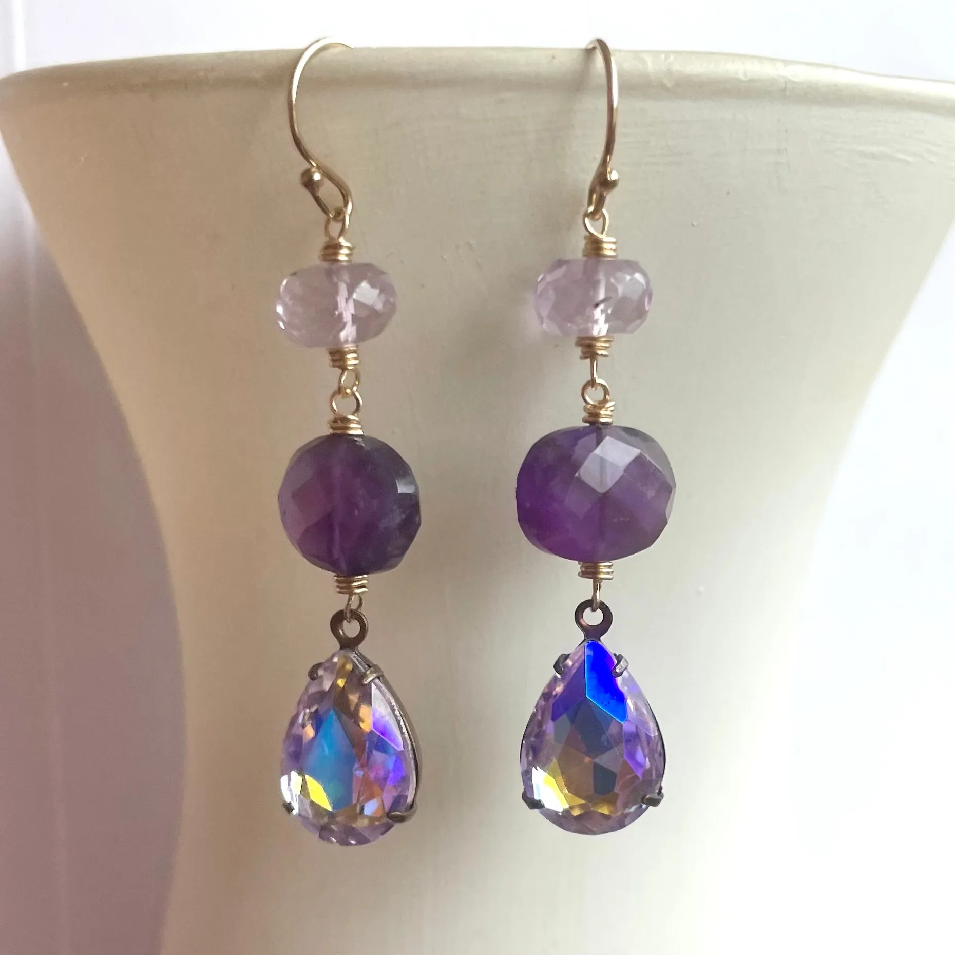 Amethyst Paradise Dangle Earrings