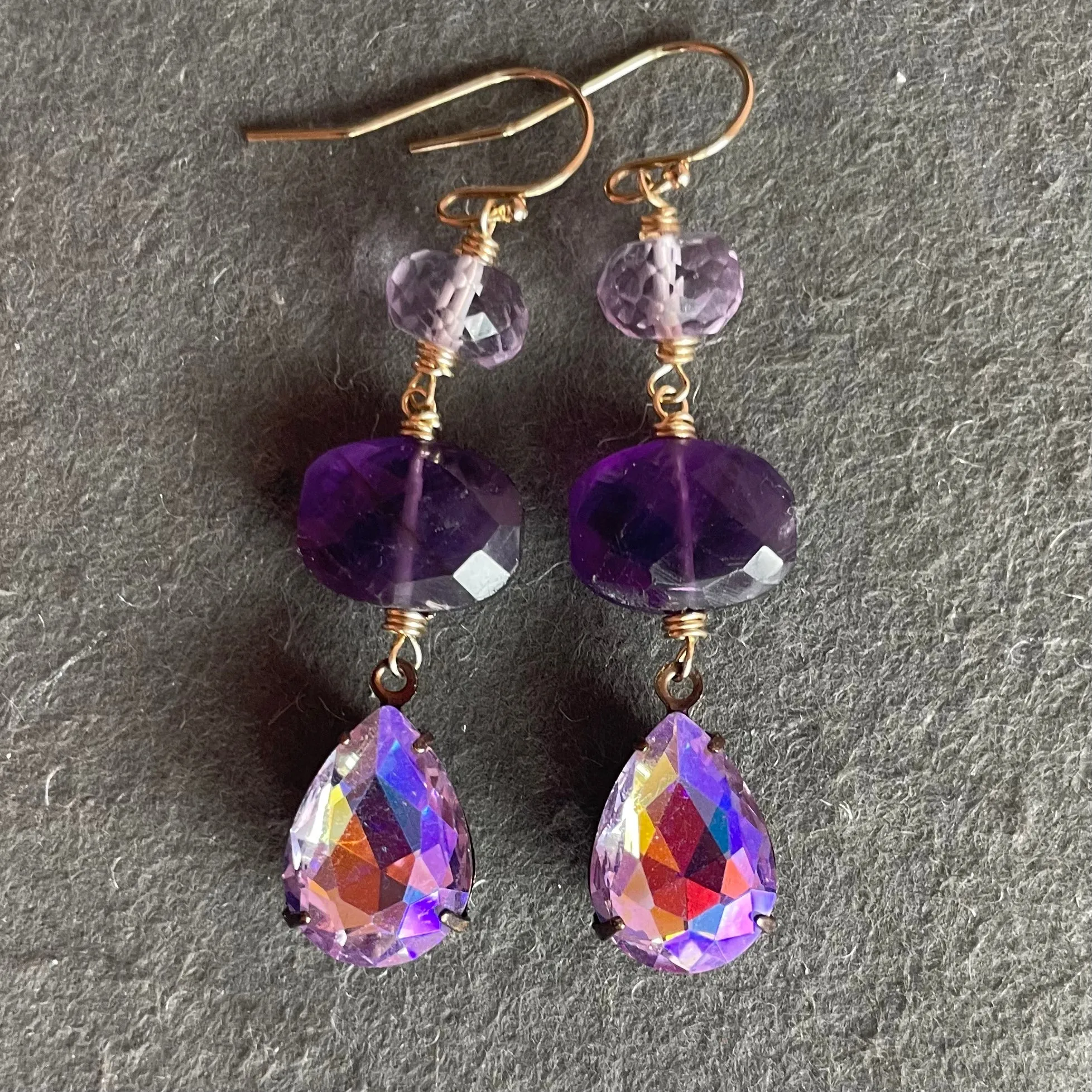 Amethyst Paradise Dangle Earrings