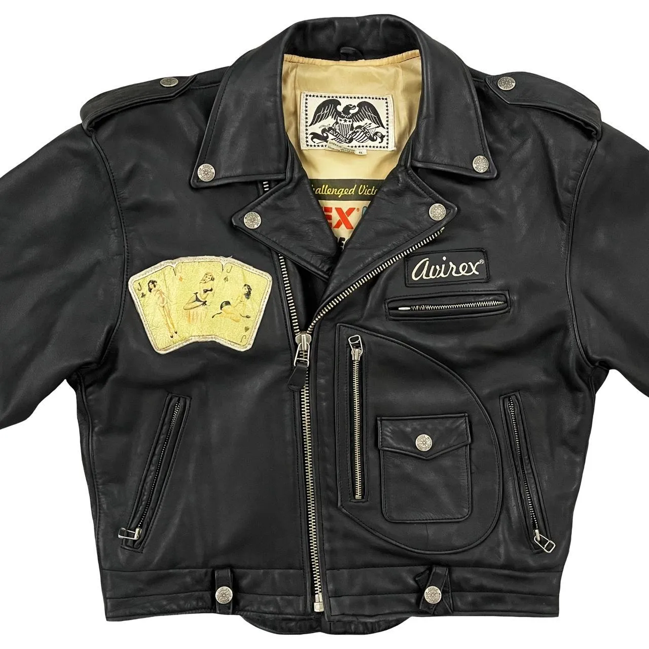 Avirex Leather Biker Jacket