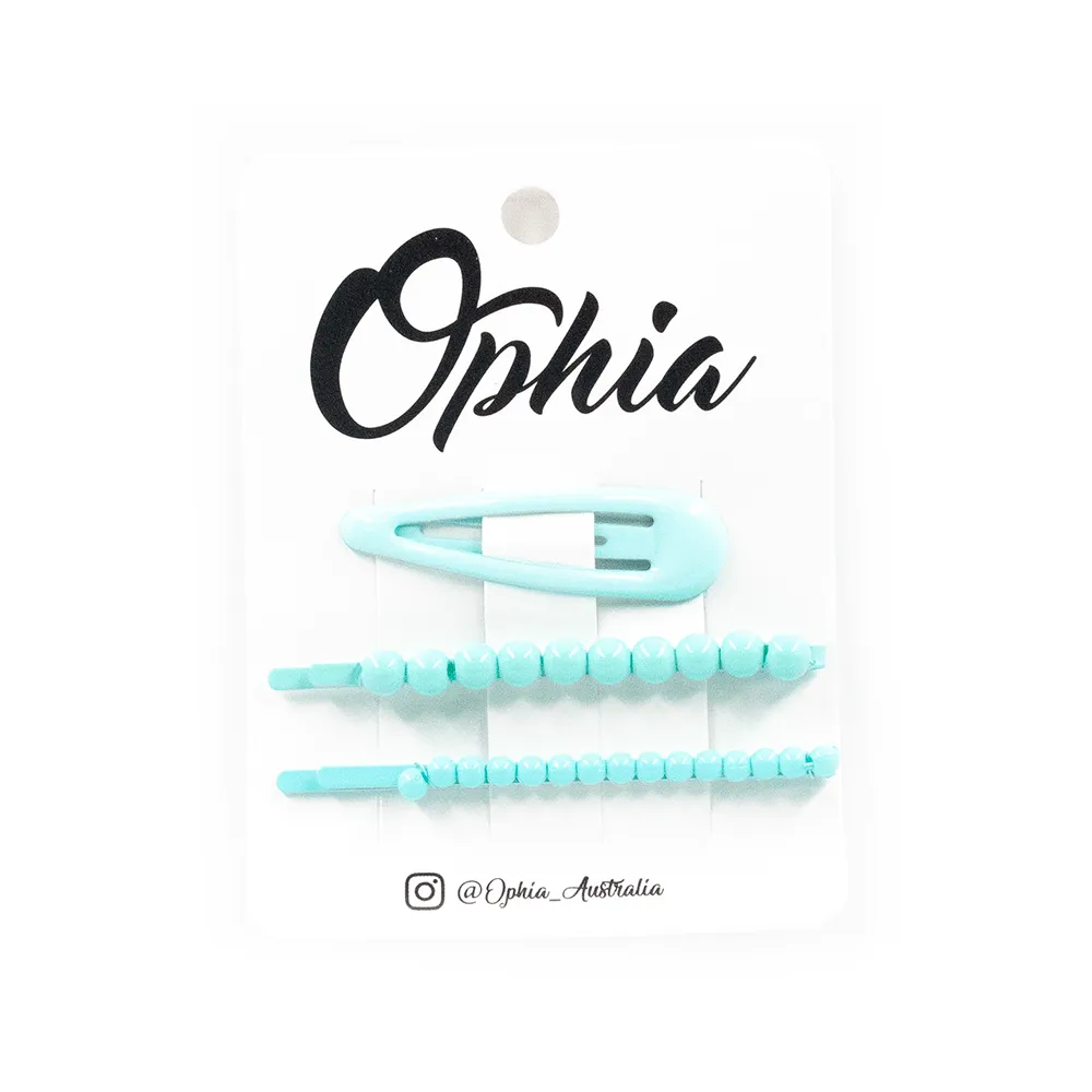 Baby Blue 3 Pack Clips