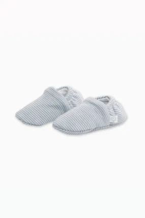 Baby Booties - Blue Stripe