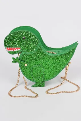 Baby Dinosaur Green Glitter