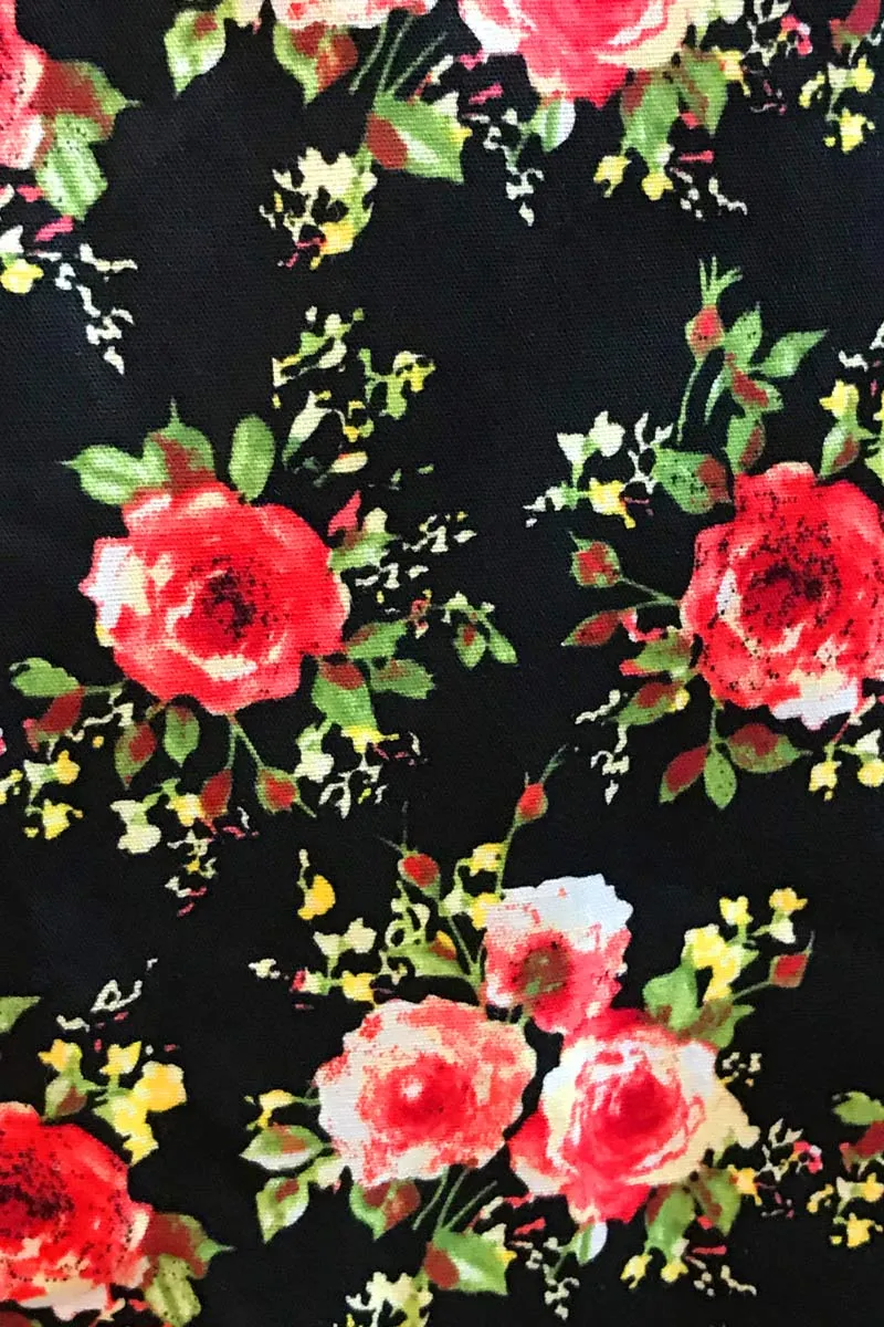 Black Floral Dress