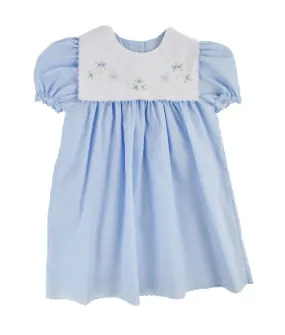 Blue Bud And Butterfly Girl Dress