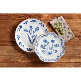 BLUE FLORAL PLATTER LARGE