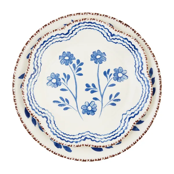 BLUE FLORAL PLATTER SMALL