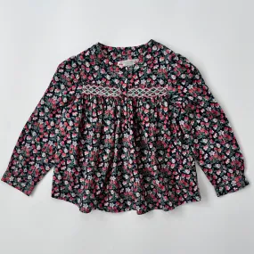 Bonpoint Hand Smocked Navy Liberty Blouse: 4 Years