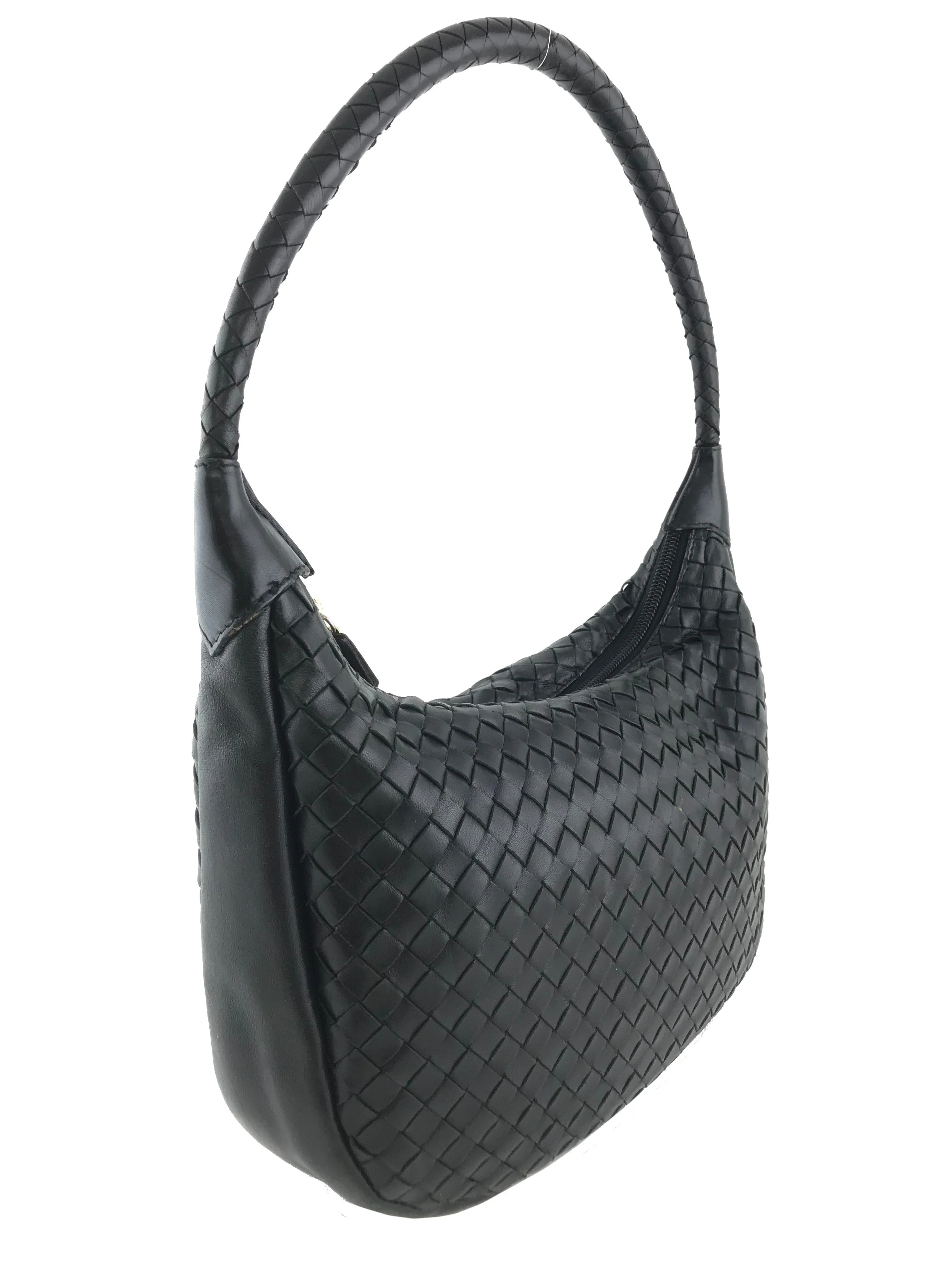 Bottega Veneta Vintage Intrecciato Leather Hobo Bag