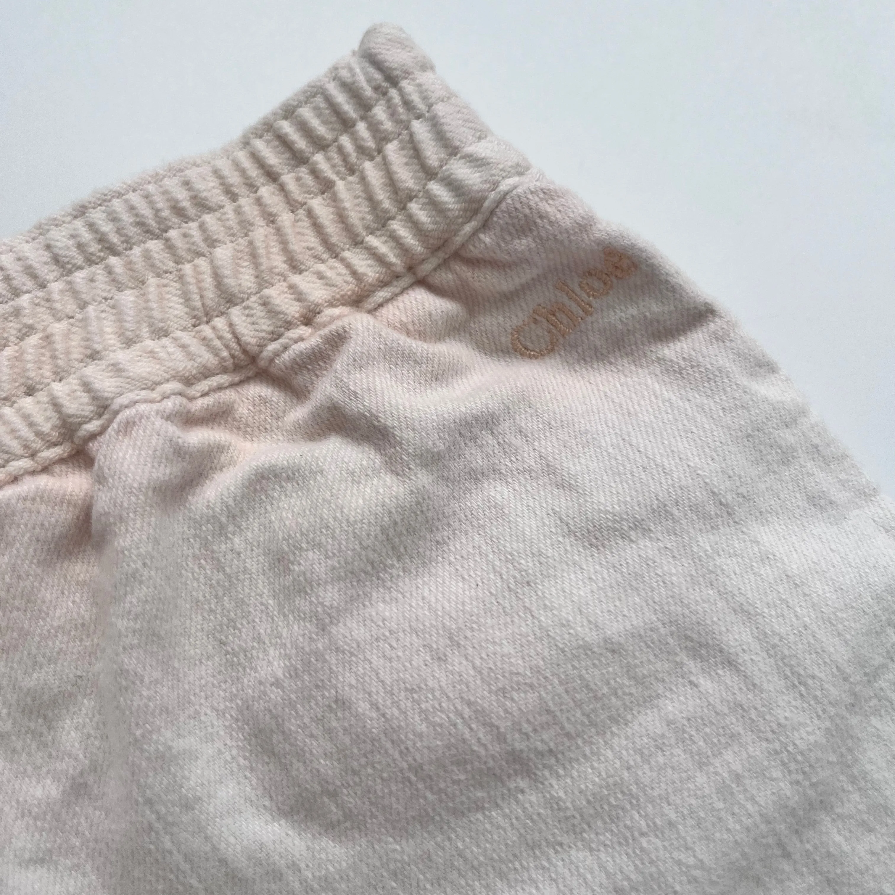 Chloé Blush Pink Ombre Denim Shorts: 4 Years