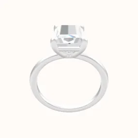 Classic Solitaire Engagement Ring With Low Set Four Prong Head