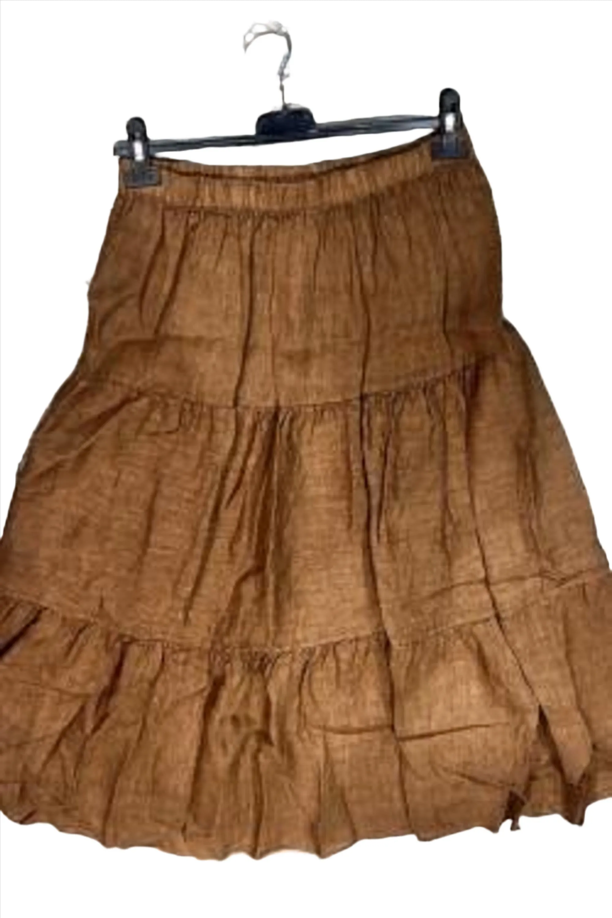 Clever Alice Tiered Linen Skirt (color options)