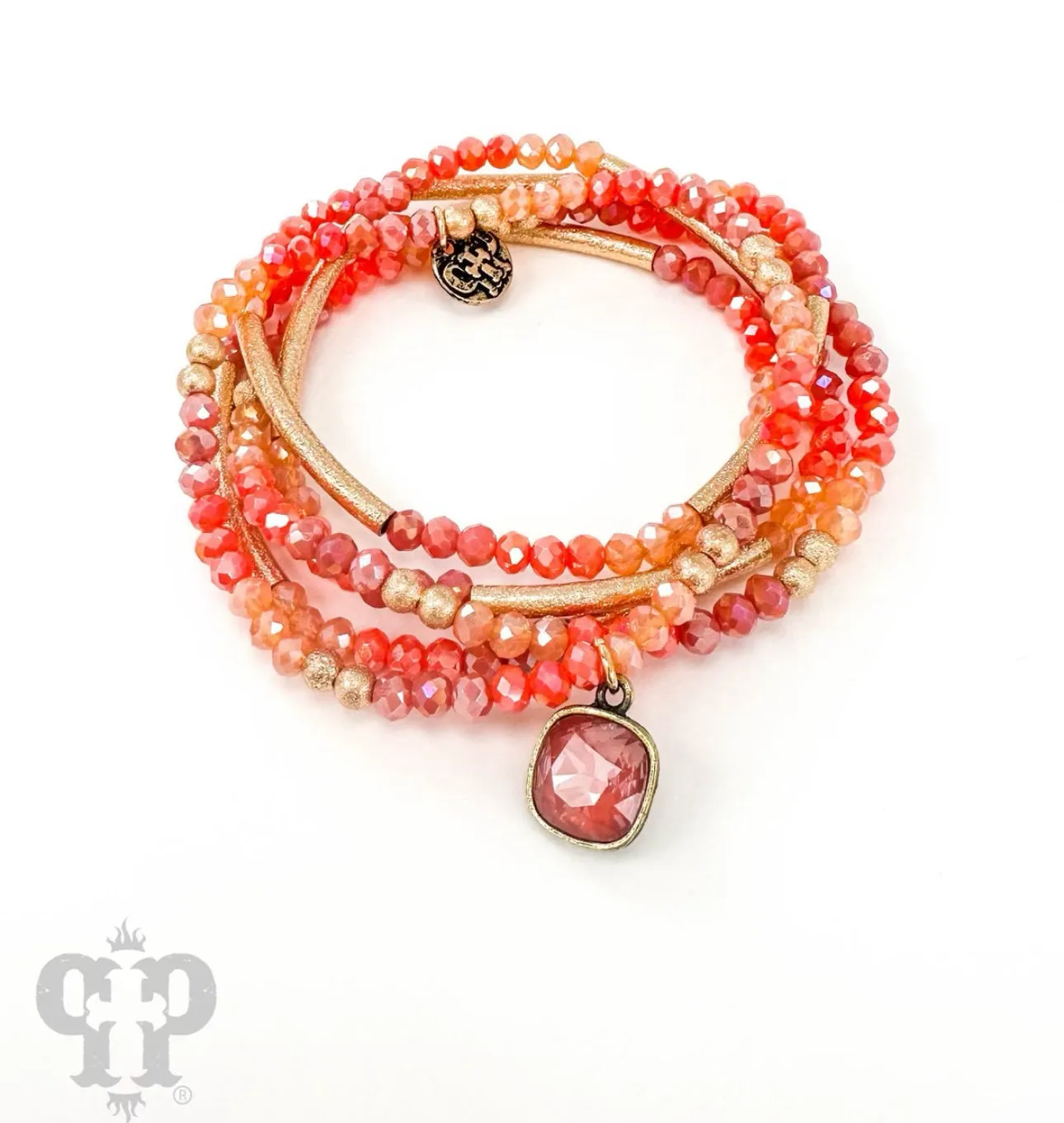 Coral Bracelet Set - Pink Panache