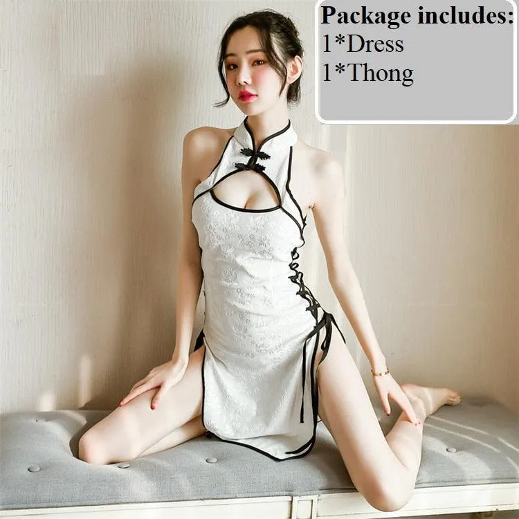 Cosplay Costume Cheongsam Dress Lace Outfit