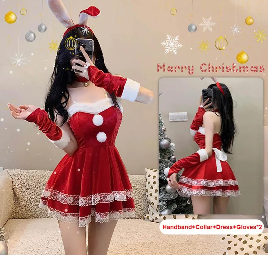 Cosplay Costume Lady Santa Claus