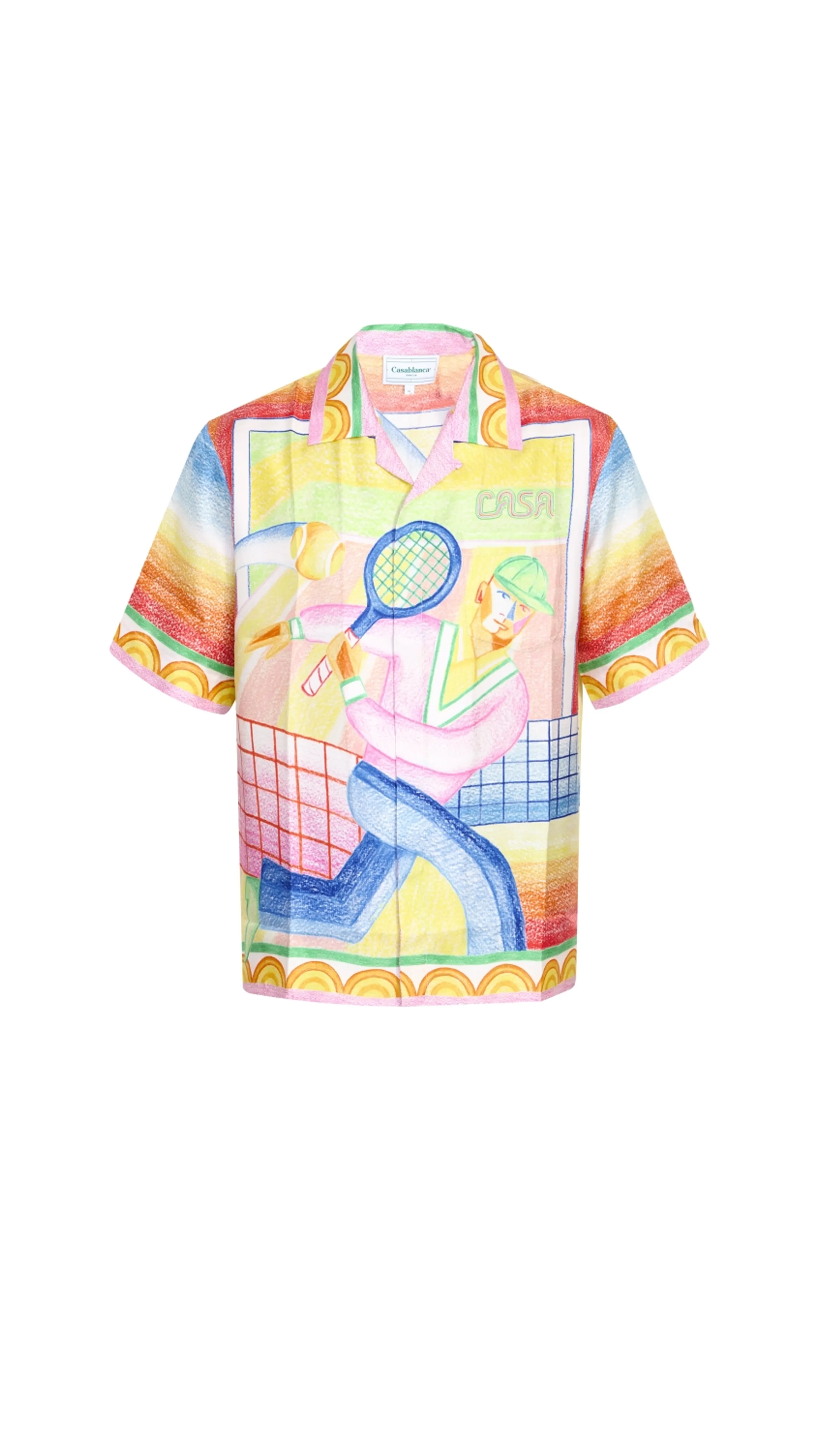 Crayon Tennis Player Shirt - Multicolor