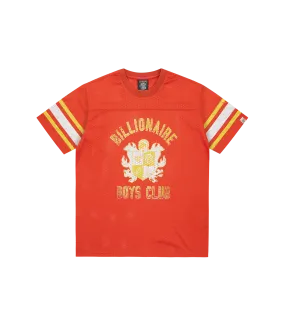 CREST LOGO MESH FOOTBALL SHIRT - ORANGE