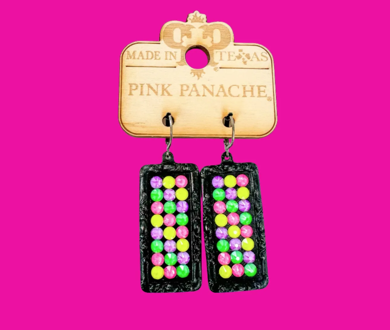 Electric Beach Earrings - Pink Panache