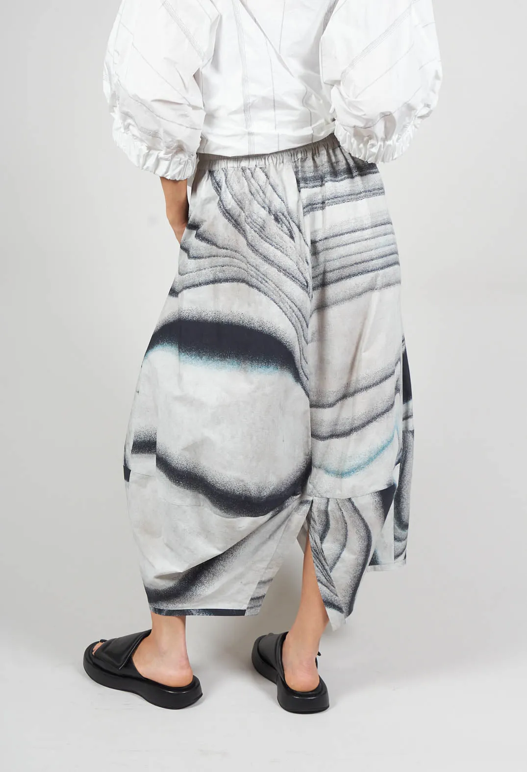 Esma Skirt in Grey Blue