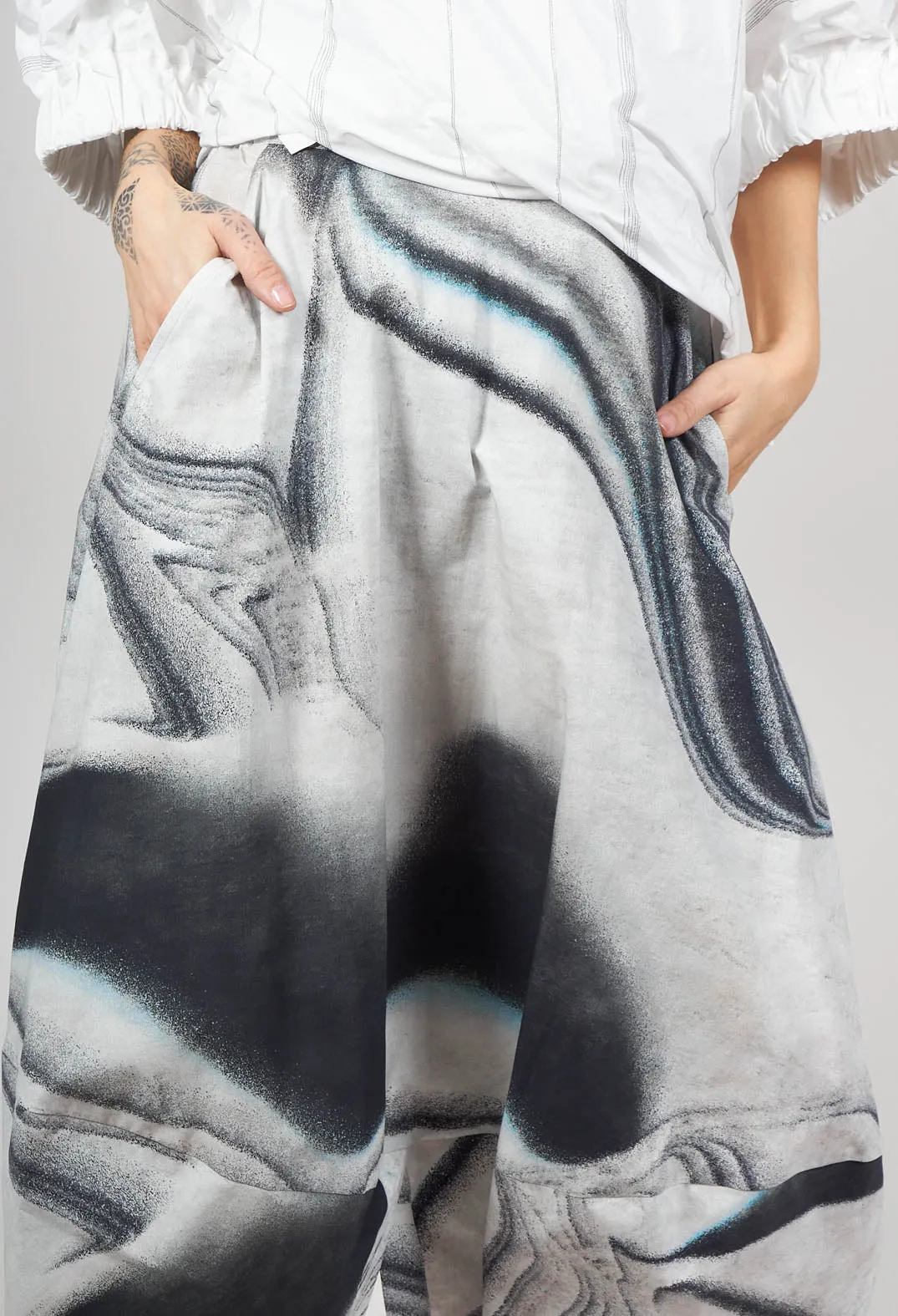 Esma Skirt in Grey Blue