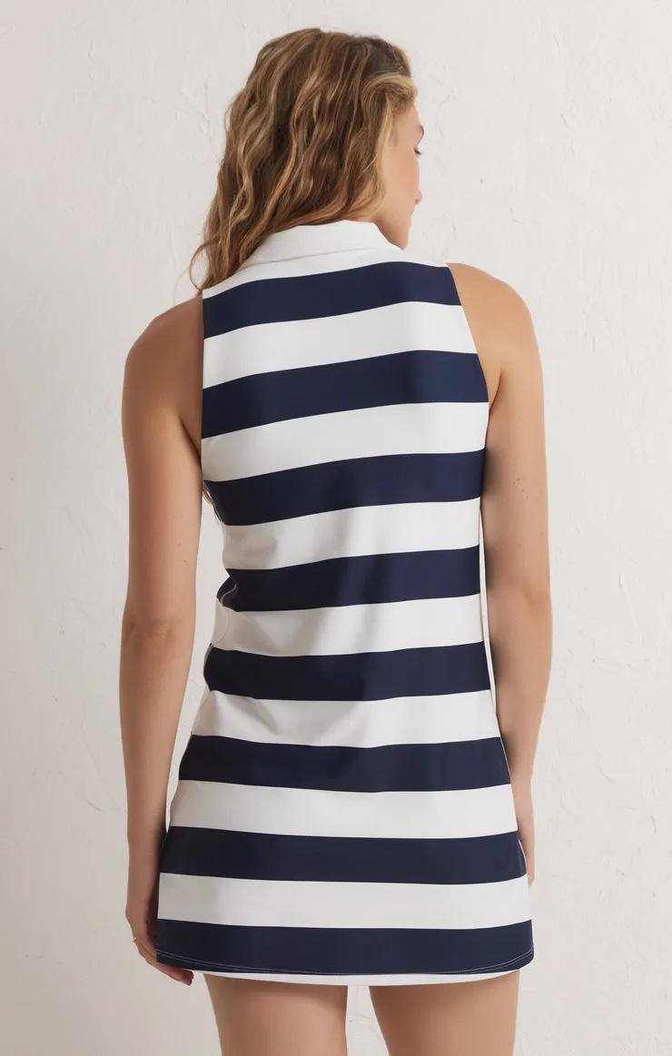 EYE ON THE BALL STRIPE DRESS