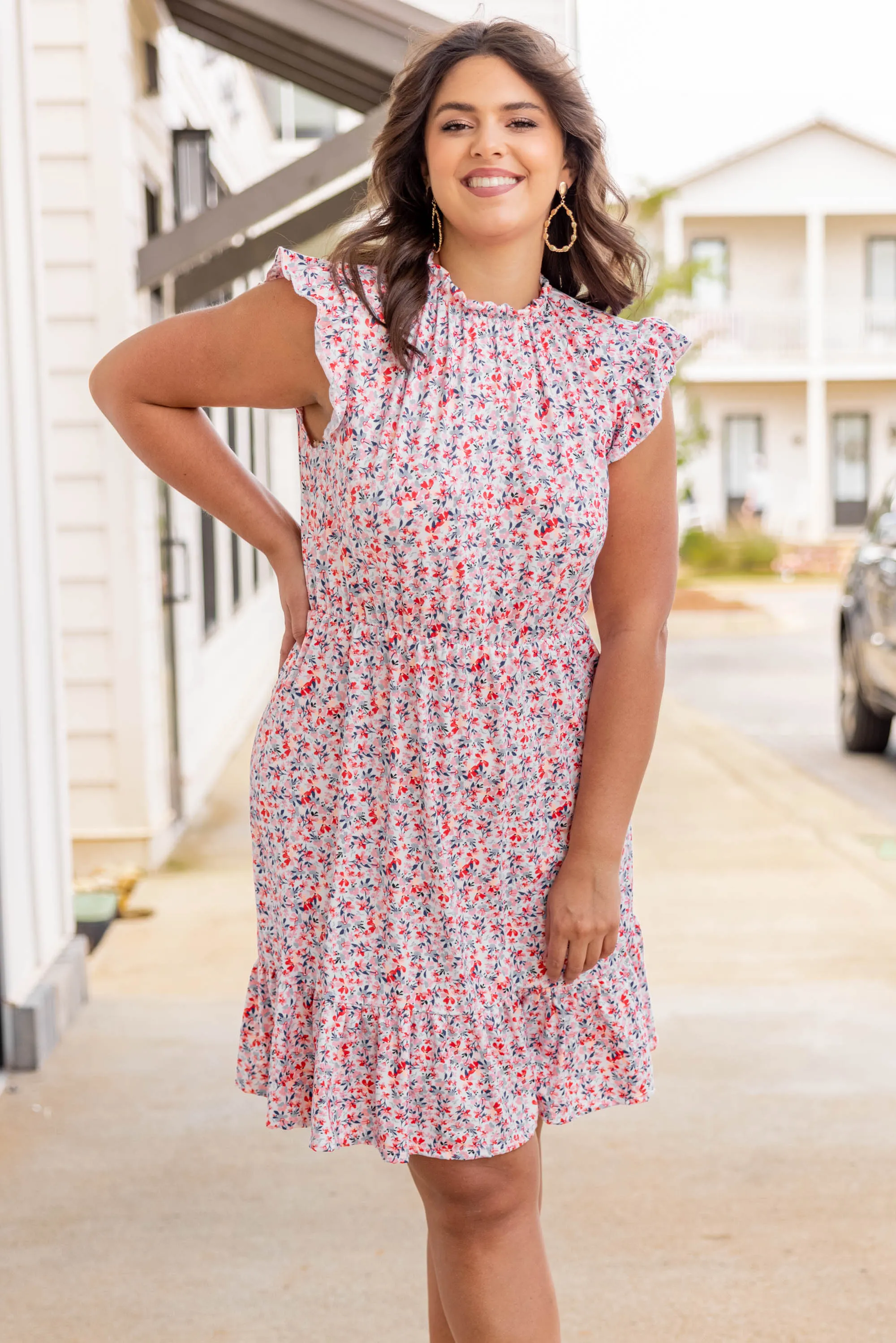 Floral Flirt Dress, Pink