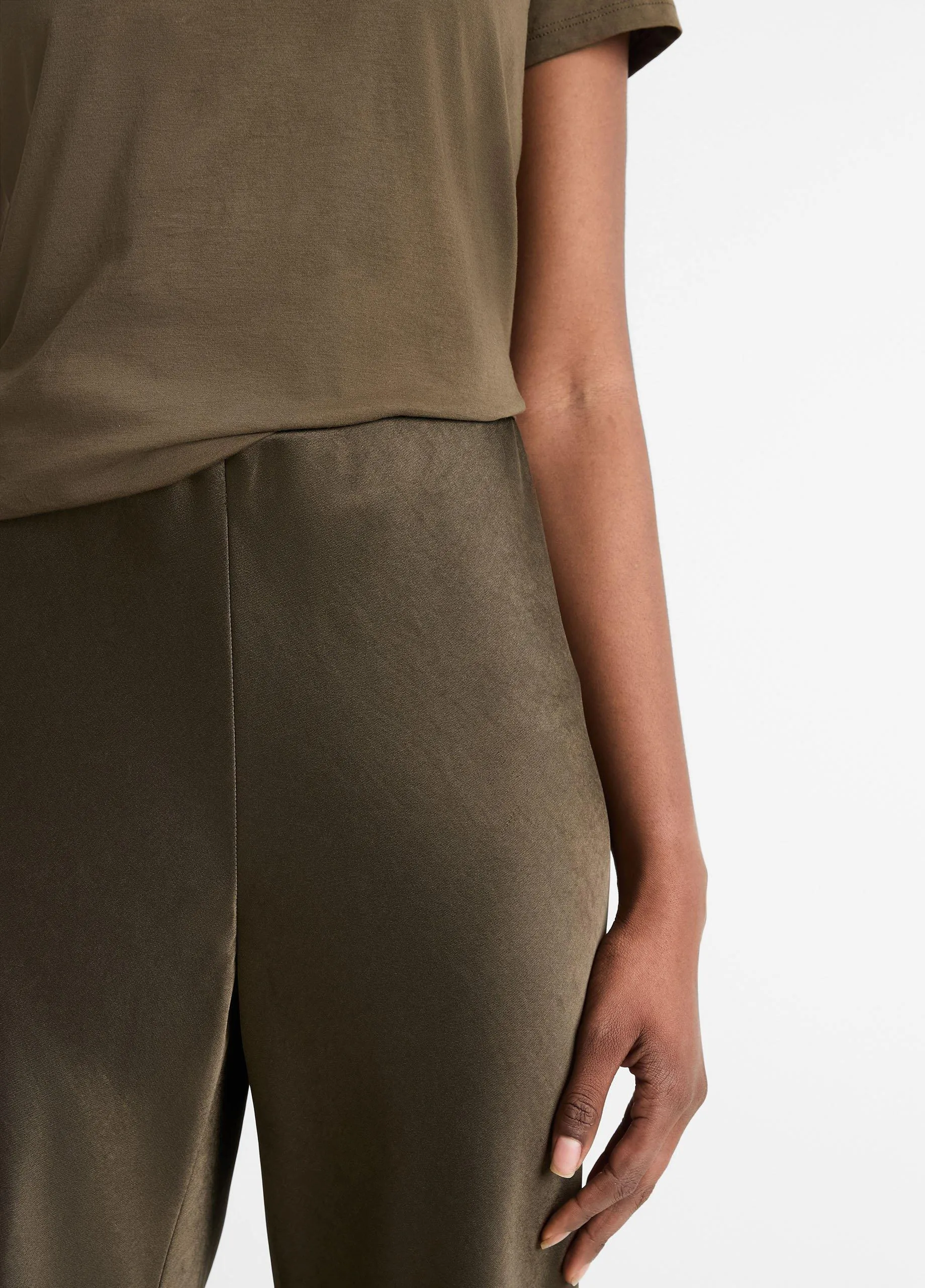 Fluid Satin Bias Pant