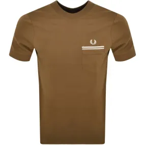 Fred Perry Pocket T Shirt Khaki