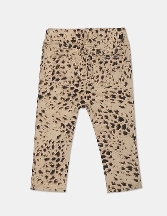 GAP Girls Brown Cheetah Pull-On Legging Jeans