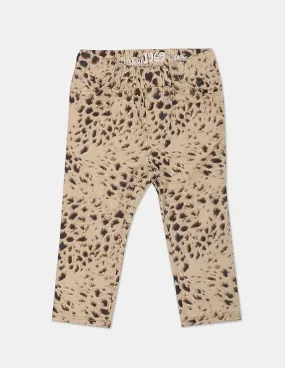 GAP Girls Brown Cheetah Pull-On Legging Jeans