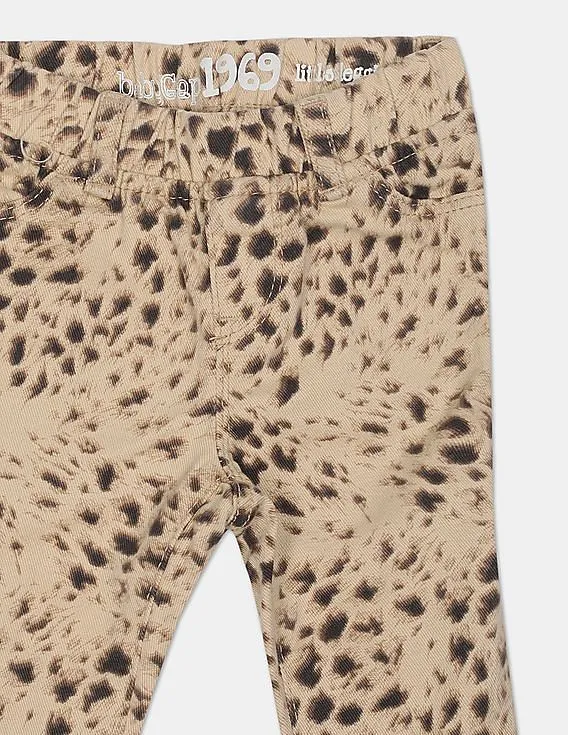 GAP Girls Brown Cheetah Pull-On Legging Jeans