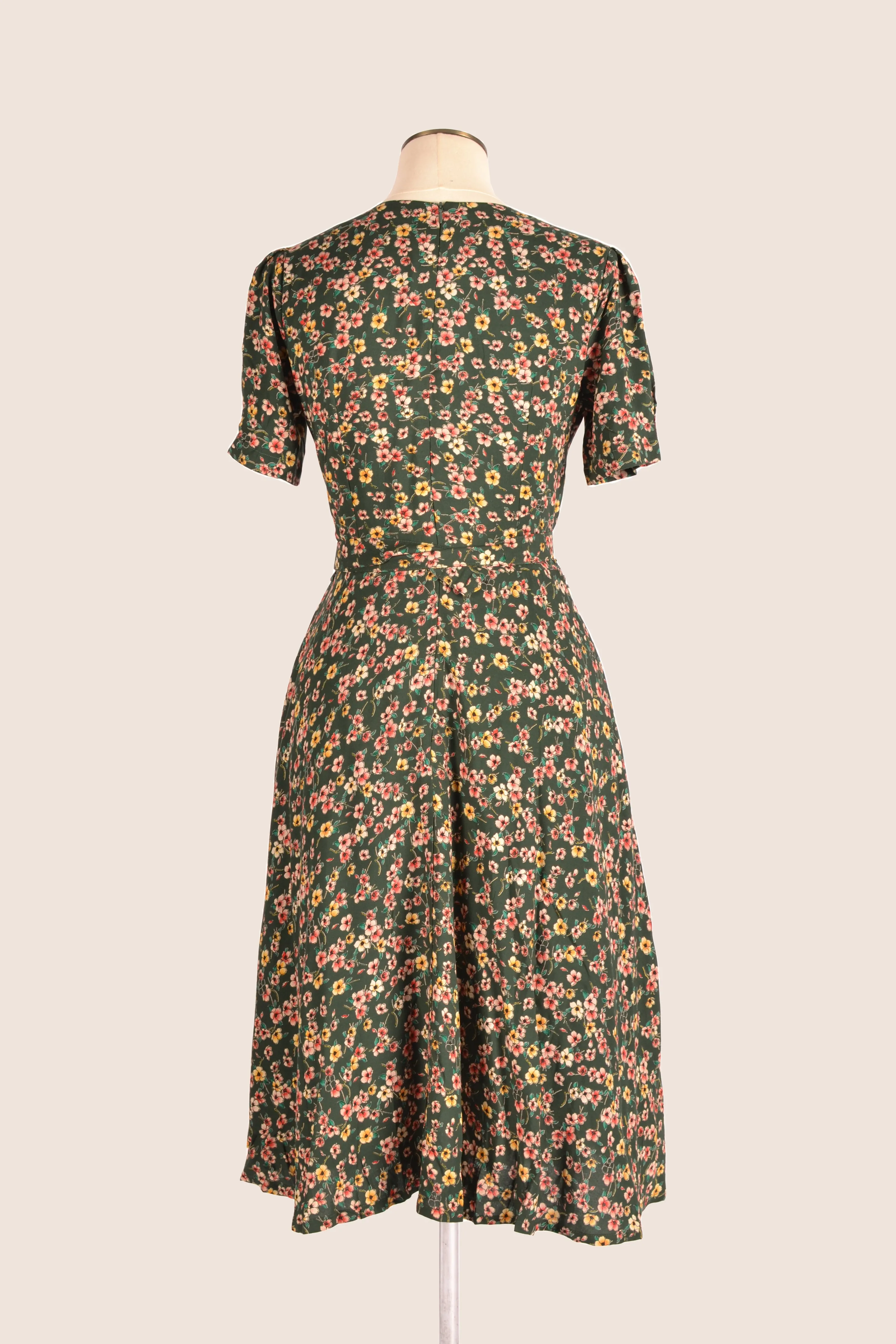 Ginger Green Floral Dress