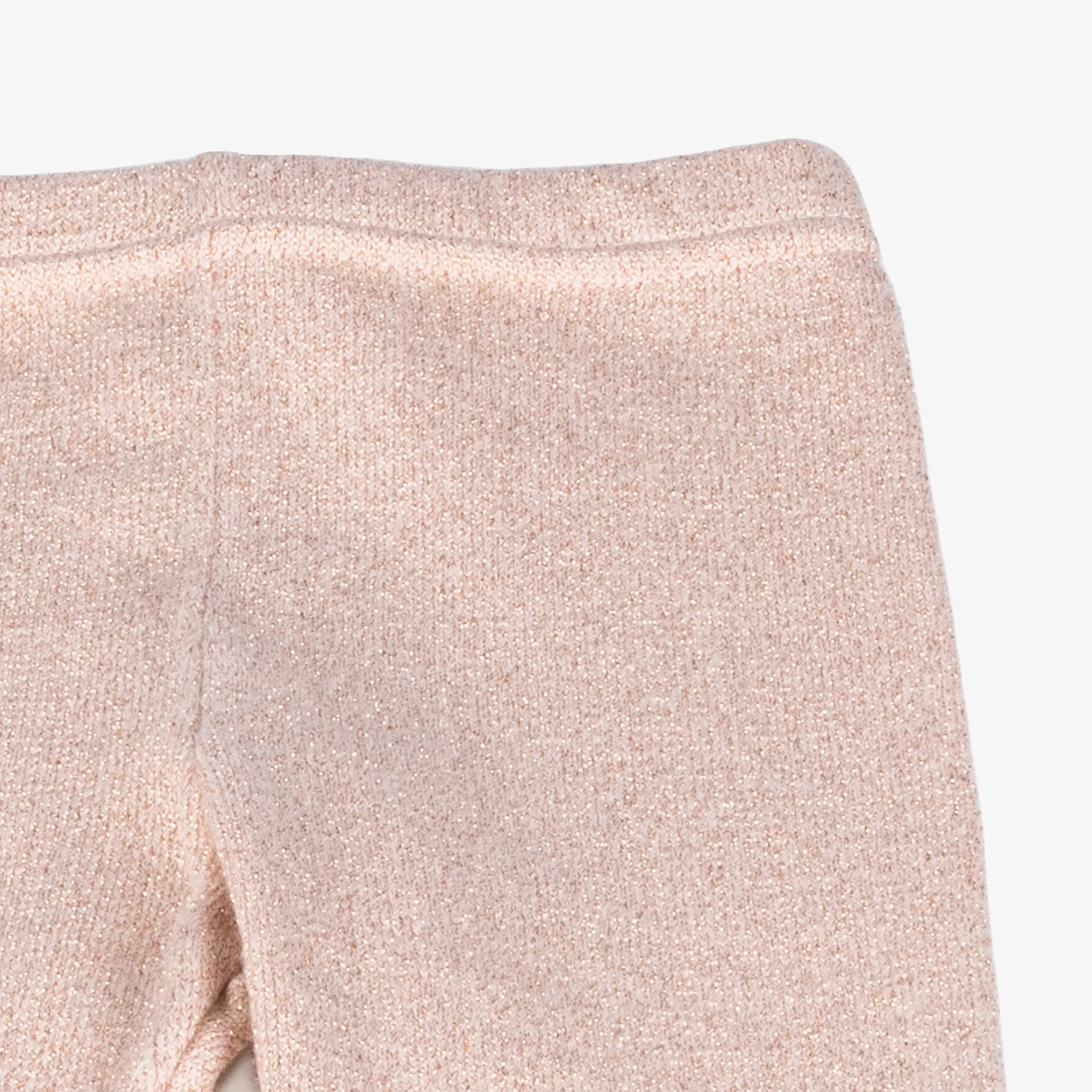 Girls Rose Gold Shimmery Leggings