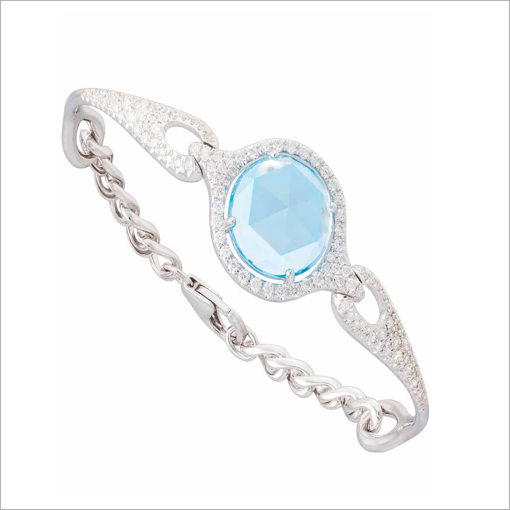 Giulietta 18K Gold & Swiss Blue Topaz Bracelet