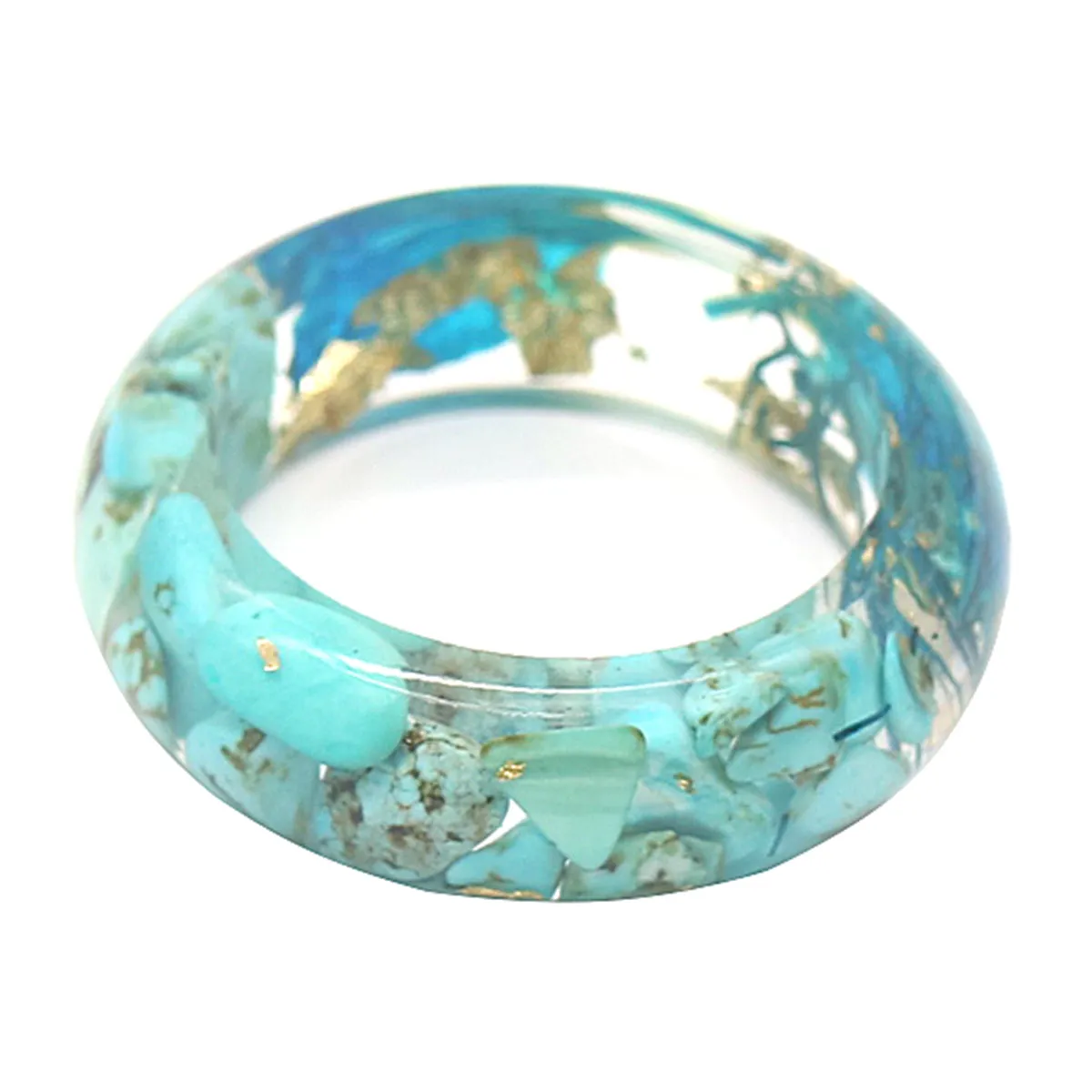 Green & Clear Floral Band