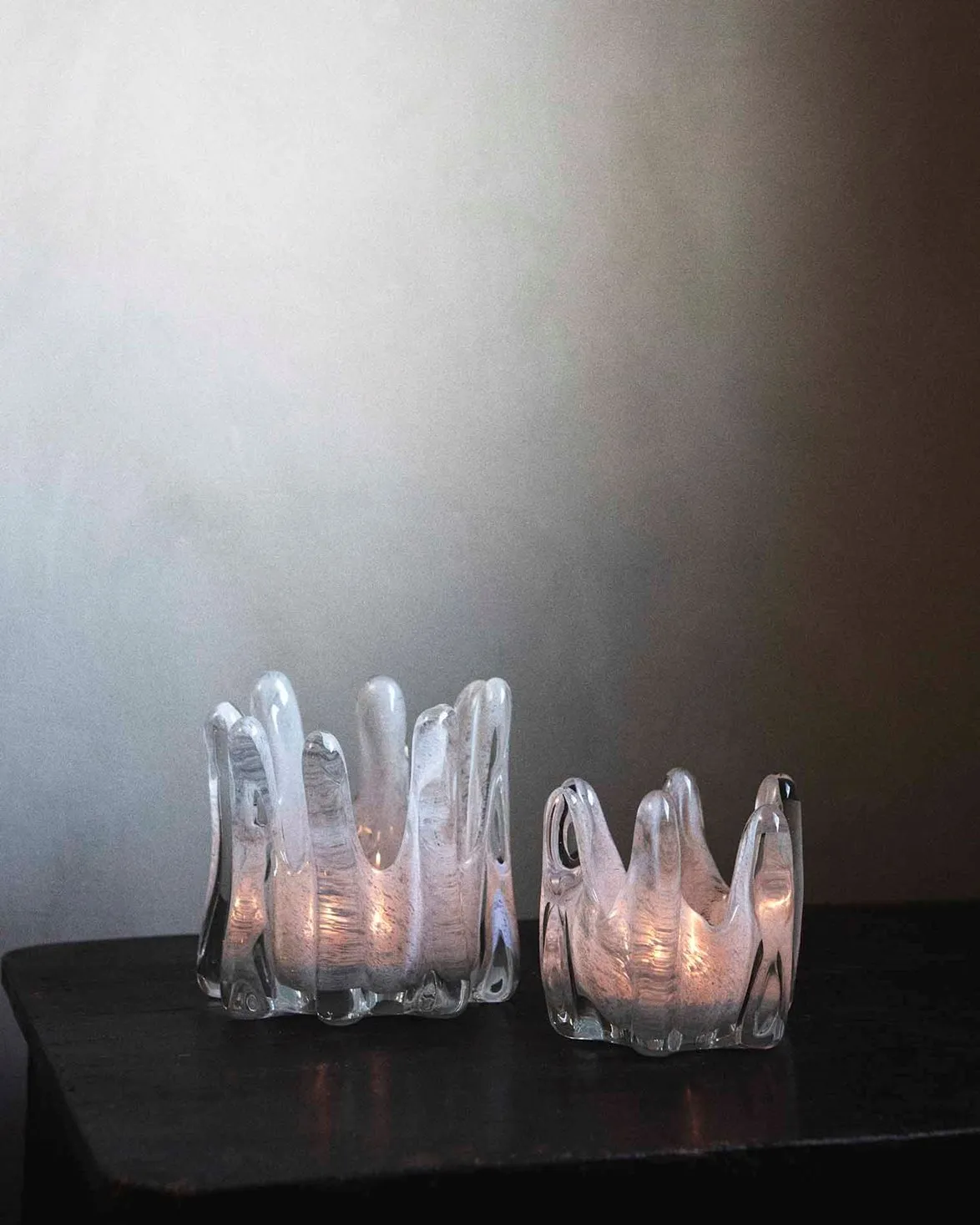 Helix Candle Holder Light Grey