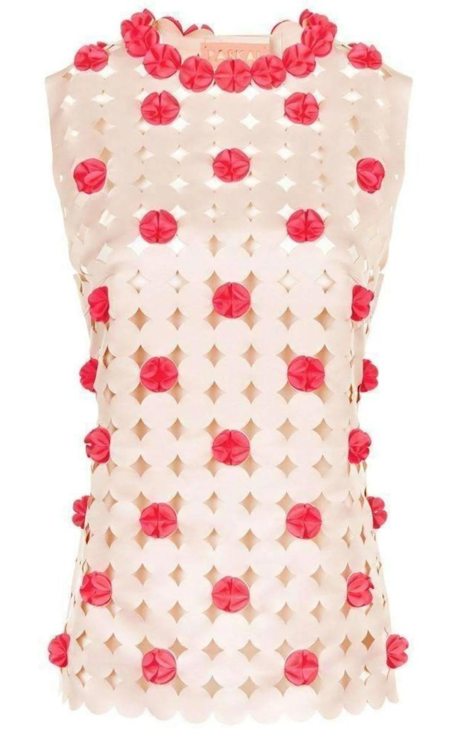 Herve leger  |Blush Pink Laser-Cut Top