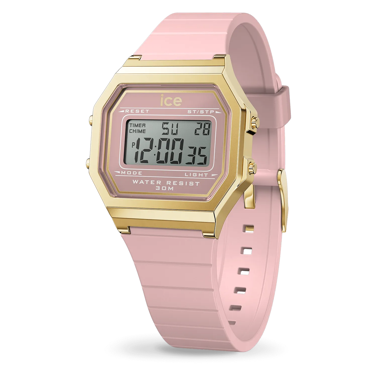 Ice - Digit Retro Blush Pink Small Watch