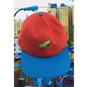 ILLEGAL CIVILIZATION SKATEBOARD HAT // RED/BLUE