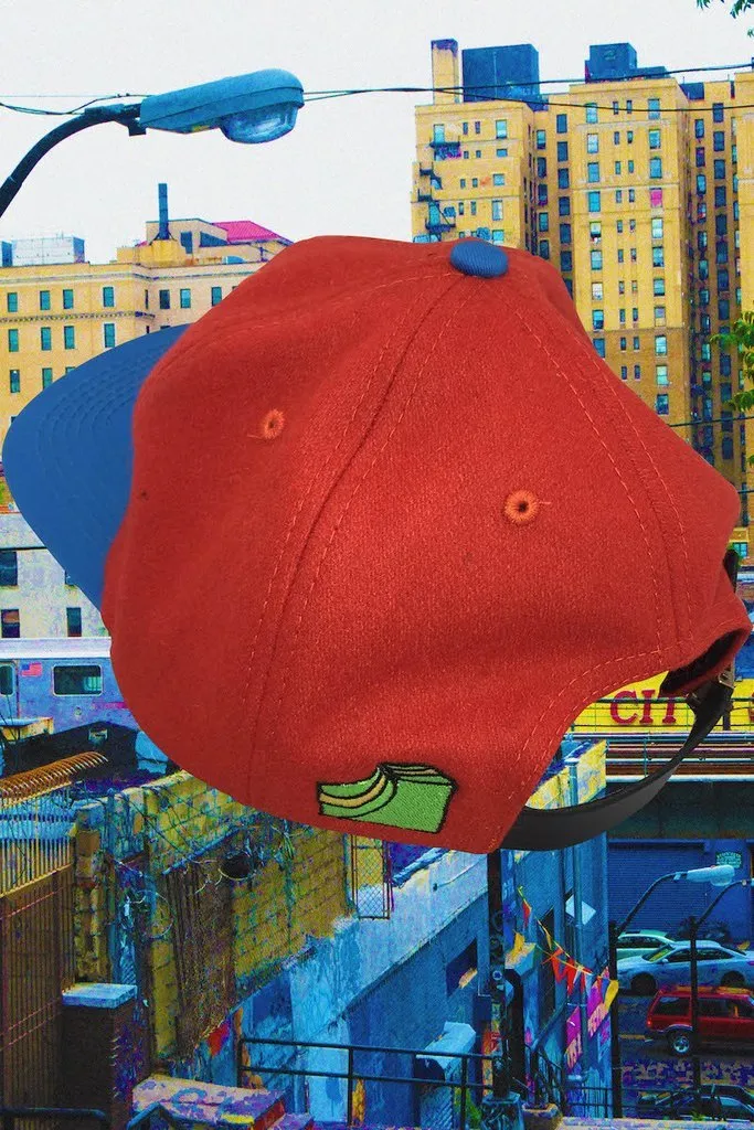 ILLEGAL CIVILIZATION SKATEBOARD HAT // RED/BLUE