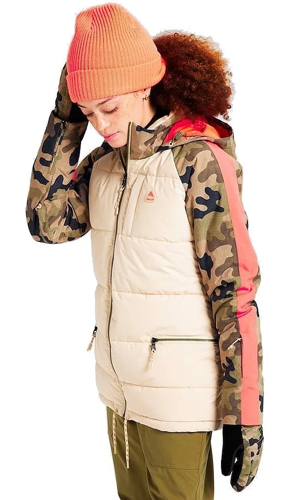 jacket Burton Keelan - Cream Brulee/Martini Olive/Terra/Camo - women´s